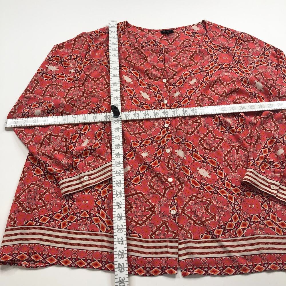 Talbots Plus 3x All Over Print Polyester Button L… - image 5